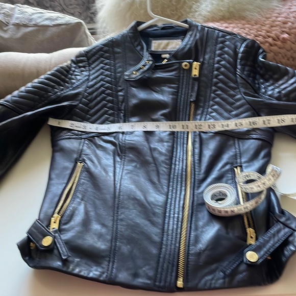 MICHAEL Michael Kors Jackets & Blazers - Michael Kors Navy Leather